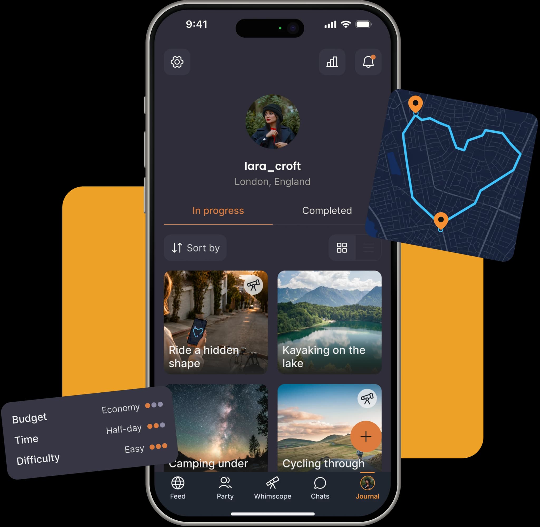 Whimscope plan screen